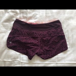 Patterned Lulu Lemon Shorts